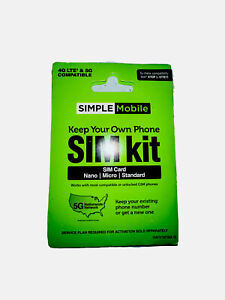 🔥 SIM CARD PLAN SIMPLE MOBILE T-Mobile /Verizon SIM CARD🚨