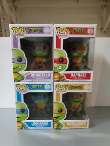 Funko Pop! Teenage Mutant Ninja Turtles TMNT Set #60 #61 #62 #63 VARIANTE RARA - Imagen 1 de 12