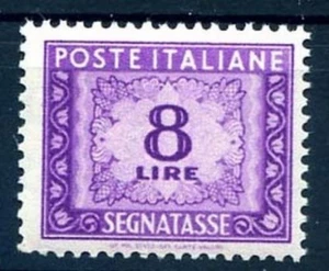 ITALIA 1947 - SEGNATASSE 8 Lire RUOTA NUOVO ** MNH - Imagen 1 de 1