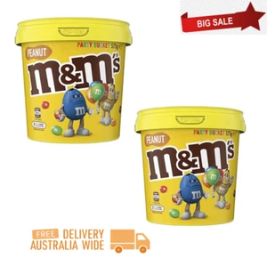 M&M's Peanut Chocolate Party Size Bucket (575g) x 2 buckets _AU - Picture 1 of 9