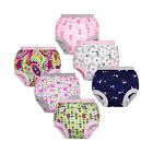 BIG ELEPHANT Baby Girls 6 Pack Potty Training Pants, Padded Absorbent Floral ...