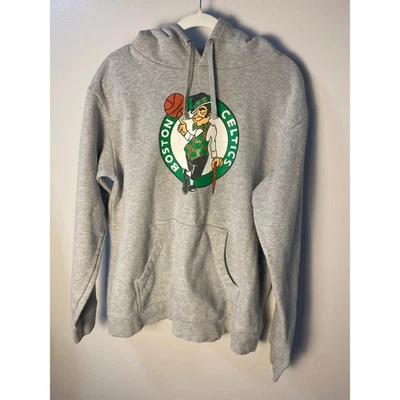 NBA Fanatics Boston Celtics Baloncesto Sudadera con Capucha Suéter Unisex Talla Grande Gris Foto 1 de 3