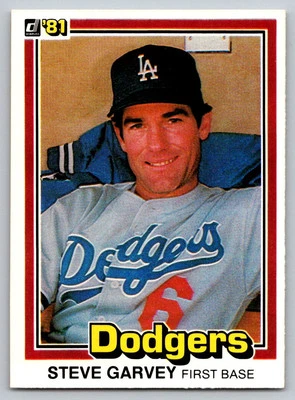 1981 Donruss #56 Steve Garvey Los Angeles Dodgers - Image 1 of 2