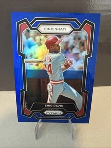 2024 Panini Prizm #128 ERIC DAVIS Blue Prizm /199 Reds SP - Picture 1 of 8