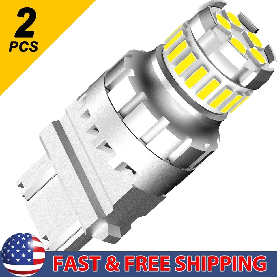 3157 3156 3057 4157 светодиодная лампа обратного тормоза указателя поворота 6500K белая - Изображение 1 из 4