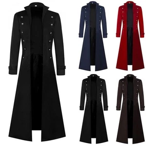 Gothic Vintage Pirate Cosplay Jacket with Quality Fabric Options Available - Picture 1 of 61