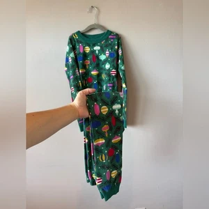 Hanna Andersson Holiday Ornaments Lights Long Sleeve Matching Pajama Set Size 10 - Picture 1 of 15