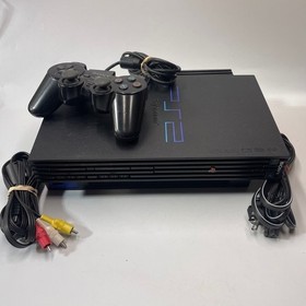 Sony PlayStation 2 PS2 Console SCPH-50001 w/ OEM Controller Cables Tested