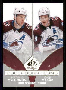 2022-23 SP Authentic Collaborations #C10 Nathan MacKinnon/Cale Makar - Picture 1 of 2