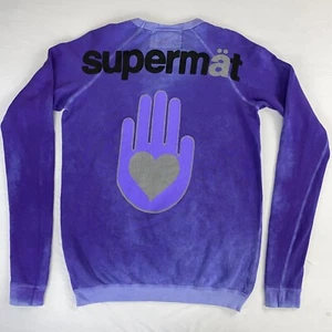 Freecity Supervintage Purple Supermat Open Hand Sweatshirt Women's Size XS New - Picture 1 of 14