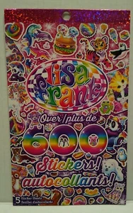 New LISA FRANK STICKERS PAD --Over 600 stickers--80s inspired Colorful Fun Cute - Picture 1 of 7
