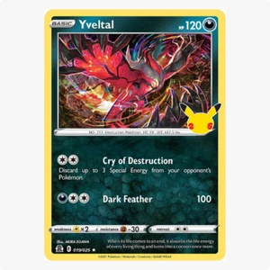 Yveltal 019/025 Celebrations Pokemon TCG Holo Rare - Picture 1 of 2