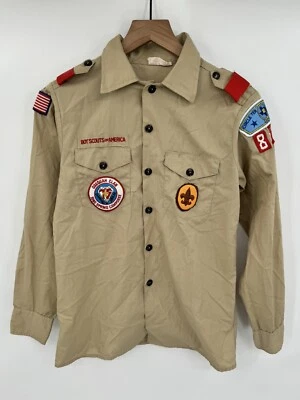 Boy Scouts of America Cub Scout Uniform Youth Shirt Long Sleeve USA Made Size 16 - Image 1 of 4