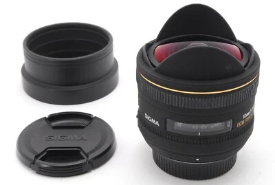 MINT Sigma 10mm f/2.8 EX DC Fisheye HSM for Nikon, Hood, Front Cap, Rear Cap - Image 1 of 4