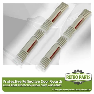 Retro White Protective Reflective Door Guard for Classic Car Edge Chip Covers - Picture 1 of 2