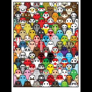 Bimtoy Tiny Ghost Kunstdruck "Forever Haunted" signiert xx/275 - Bild 1 von 2