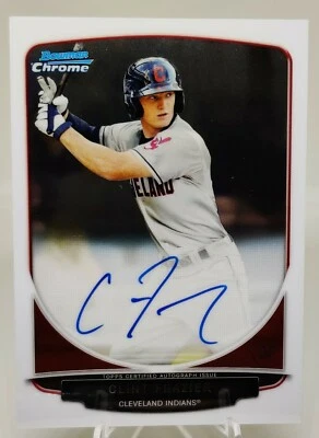 Clint Frazier 2013 Bowman Chrome ON CARD Autographed Rookie Card #BCA-CF (A) - Image 1 of 2