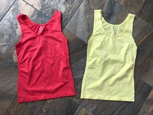 Set of 2 Worthington Women's Tank Top size S - Yellow  Orange is S Petite   - Picture 1 of 2
