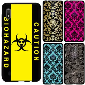 for Samsung Galaxy A10e(Black) Slim Flexible TPU Skin Phone Case Cover-F - Picture 1 of 11