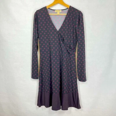 Vestido Michael Michael Kors Imitación Envolvente Boho Academia Caprichoso Coqueto Vacaciones Año Nuevo M Foto 1 de 4