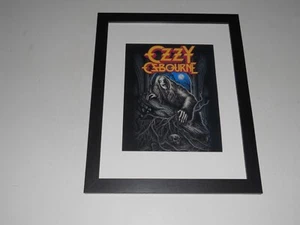 Large Framed Ozzy Osbourne (Black Sabbath) Bark at the Moon Promo '83 24" x 20" - Picture 1 of 2