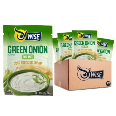 Wise Snacks - Green Onion Dip Mix - Dry - 12 count.