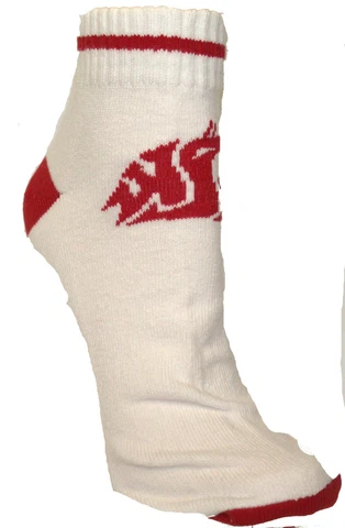 NCAA Washington State Cougars Low Cut Ankle Socks Cover