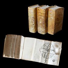 Full 3 Vol. Science, Geocentric Astrology, Philosophy Books, Vellum, Venice 1768