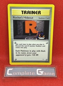 POKEMON ROCKET'S HIDEOUT 63/64 1ST EDITION NEO REVELATION GENGAR LP