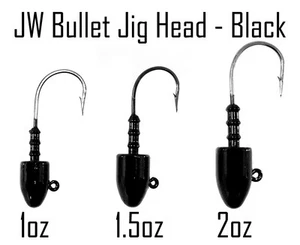 Cabeza de plantilla de bala Jigging World ENVÍO GRATUITO en EE. UU. - Imagen 1 de 7