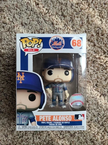 FunKo Pop! New York Mets Pete Alonso #68 Vinyl Figure MLB Baseball Action Cover