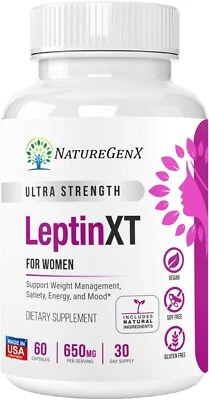LeptinXT Leptin Supplements Weight Loss Women, Healthy Fatburner 60ct - Bild 1 von 4