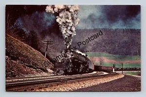 Postcard Baltimore & Ohio Locomotive Train #7606 Mance Pennsylvania - Picture 1 of 2