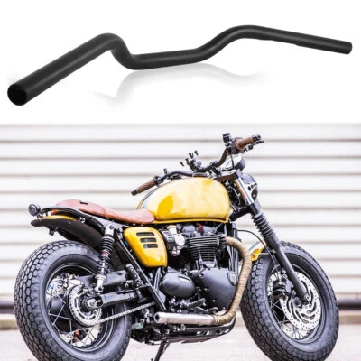 Motorcycle 7/8 Handlebar Tracker Drag Bar Black For Triumph Bonneville T100 T120 — 第 1/4 张图片