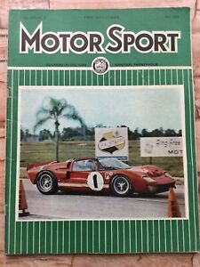 Motor Sport Magazine - May 1966 - Fiat 850 Coupe, 250F Maserati, Peugeot 404