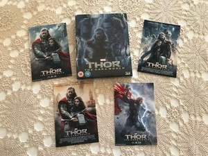 Thor The Dark World Zavvi Lenticular Steelbook 3D Blu-Ray+Bluray Plus 16 Post Ca - Picture 1 of 3