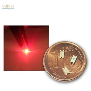 10 SMD LEDs 1206 rot, rote SMDs red rouge rojo rosso rood tief, mini SMT LED - Bild 1 von 6