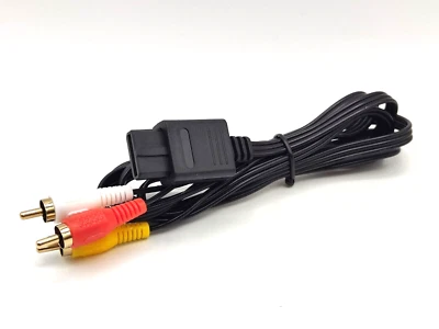 Cavo Video RCA AV Compatibile Super Nintendo SNES N64 Game Cube Nintendo GB PAL - Immagine 1 di 4