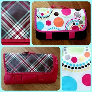 NEW Thirty One About Town Picnic Travel Car Sports Lined Bleacher Blanket Handle - Picture 1 of 7