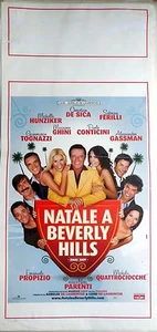 locandina playbill CINEMA NATALE A BEVERLY HILLS PARENTI FERILLI DE SICA GASSMAN - Picture 1 of 1