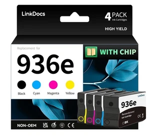 Combo de cartucho de tinta LinkDocs 936e para impresora HP 9125e 9135e 9128e 9110b 9730e - Imagen 1 de 2