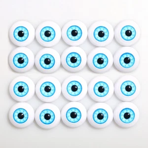 Kit de globos oculares de acrílico medio redondos realistas para muñecas bebé renacido de 20"/22" hágalo usted mismo - Imagen 1 de 8