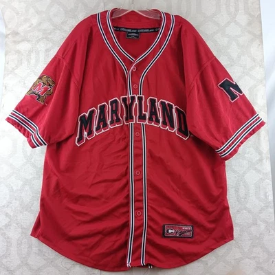 Camiseta de béisbol Maryland Terrapins Colosseum NCAA roja XXL bordada Foto 1 de 4