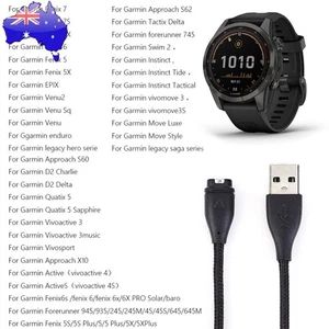 Watch USB Charging Cable for Fenix 7 7S 7X 6 5 5X Venu 2 Instinct (50cm) - Photo 1 sur 11
