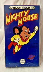 VTG. Sealed VHS Cartoon Favorites Mighty Mouse Wolf, Mite Makes Right T13040 - Picture 1 of 8
