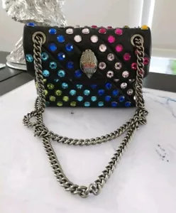 Kurt Geiger mini Kensington Bag Rainbow Gem Leather Crossbody - Picture 1 of 13