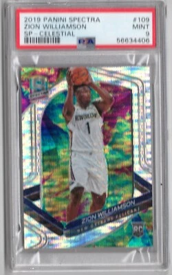 2019-20 Panini Spectra Rookie SP Celestial /99 PSA 9 Zion Willamson RC - Image 1 of 2