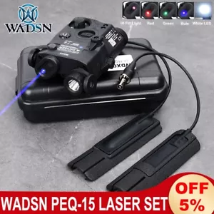WADSN UHP PEQ15 Luce di Riempimento IR + Interruttore Laser Peq15 Rosso Verde Blu Base di Montaggio Fisso - Foto 1 di 14