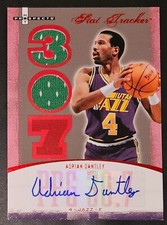 Adrian Dantley 2007-08 Hot Prospects STAT TRACKER RED MATERIALS AUTOGRAPH #'d/25