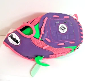 Franklin Youth T-Ball Baseball Glove 22826. 9.5” Right Hand Throw Mesh Tek Pink - Picture 1 of 13